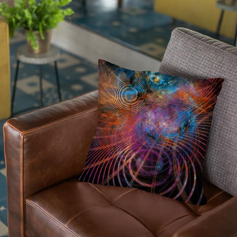 The Unfolded Cosmos Ii Throw Pillow By Yantart Designs