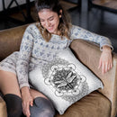 The White Dragonfly Throw Pillow By Yantart Designs