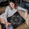 Yantrart Design Geometric Black Throw Pillow By Yantart Designs