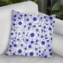 Anemone Blue Throw Pillow By Z Art Gallery