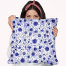 Anemone Blue Throw Pillow By Z Art Gallery