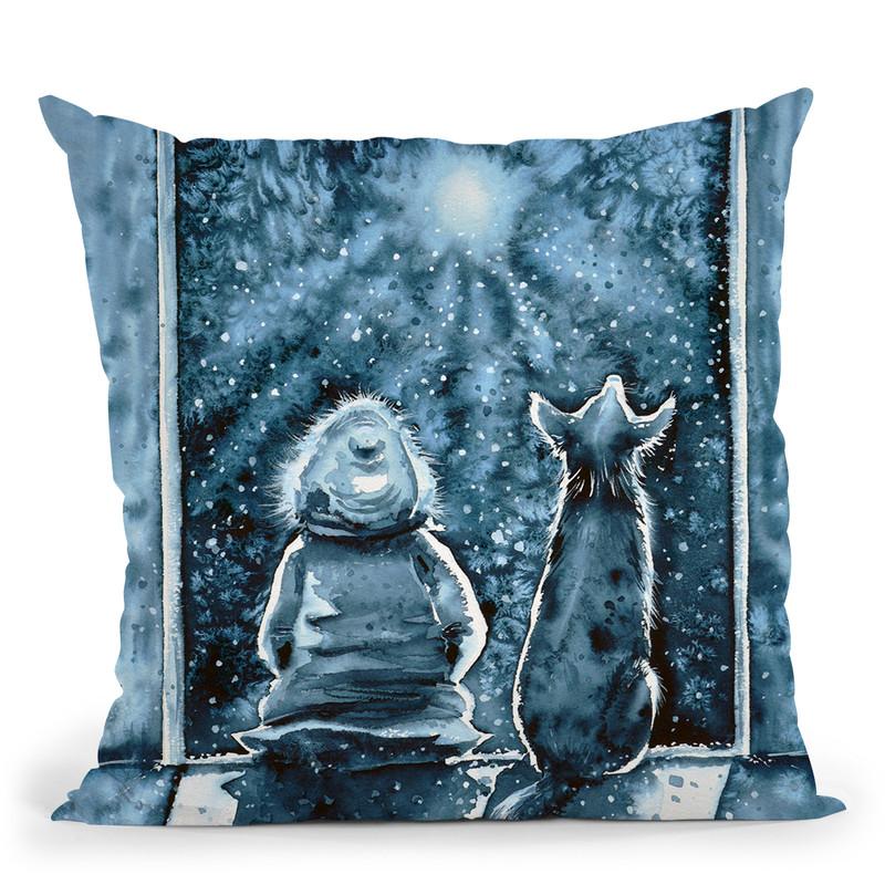 Togetherness Watercolor Throw Pillow By Z Art Gallery