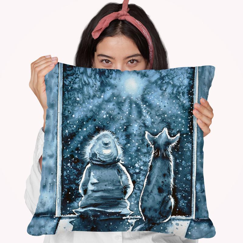 Togetherness Watercolor Throw Pillow By Z Art Gallery