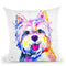Westie Watercolor Throw Pillow By Z Art Gallery