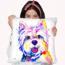 Westie Watercolor Throw Pillow By Z Art Gallery
