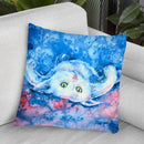 White Kitten Throw Pillow By Z Art Gallery