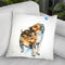 Wild Boar Piglet And Butterfly Throw Pillow By Z Art Gallery