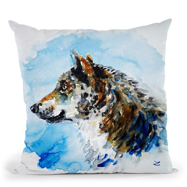 Wolf Throw Pillow By Z Art Gallery