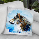 Wolf Throw Pillow By Z Art Gallery
