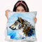 Wolf Throw Pillow By Z Art Gallery