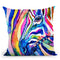 Zebra-Zebra Watercolor Throw Pillow By Z Art Gallery