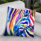 Zebra-Zebra Watercolor Throw Pillow By Z Art Gallery