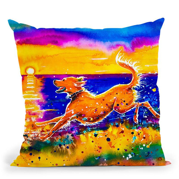 Catching The Sun Throw Pillow By Z Art Gallery