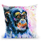 Chimp Watercolor Throw Pillow By Z Art Gallery