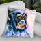 Chimp Watercolor Throw Pillow By Z Art Gallery