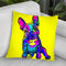 Colorful French Bulldog On Yellow Throw Pillow By Z Art Gallery