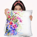 Cosmos Flowers In The Vase Throw Pillow By Z Art Gallery