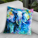 Elephant In A Purple Cloud Throw Pillow By Z Art Gallery