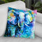 Elephant In A Purple Cloud Throw Pillow By Z Art Gallery