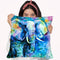Elephant In A Purple Cloud Throw Pillow By Z Art Gallery