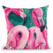 Flamingo Magic Watercolor Throw Pillow By Z Art Gallery