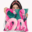 Flamingo Magic Watercolor Throw Pillow By Z Art Gallery