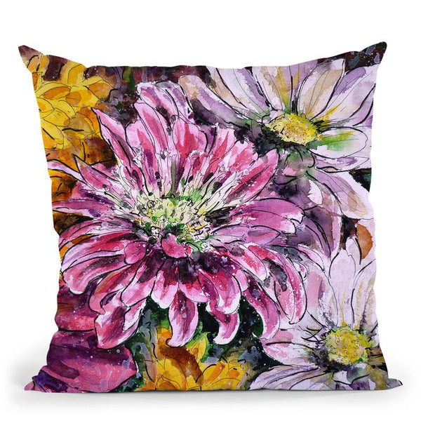Flowers Of Love Throw Pillow By Z Art Gallery