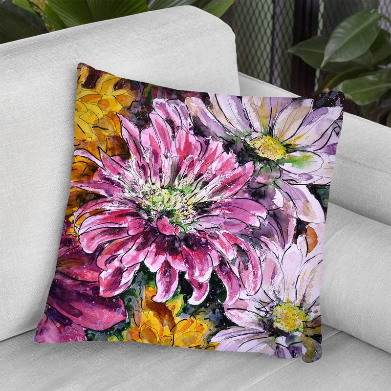 Flowers Of Love Throw Pillow By Z Art Gallery