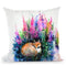 Fox In Foxgloves Watercolor Throw Pillow By Z Art Gallery