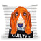Basset Hound Mugshot Throw Pillow By Z Art Gallery