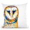 Gorgeous Barn Owl Watercolor Throw Pillow By Z Art Gallery