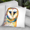 Gorgeous Barn Owl Watercolor Throw Pillow By Z Art Gallery