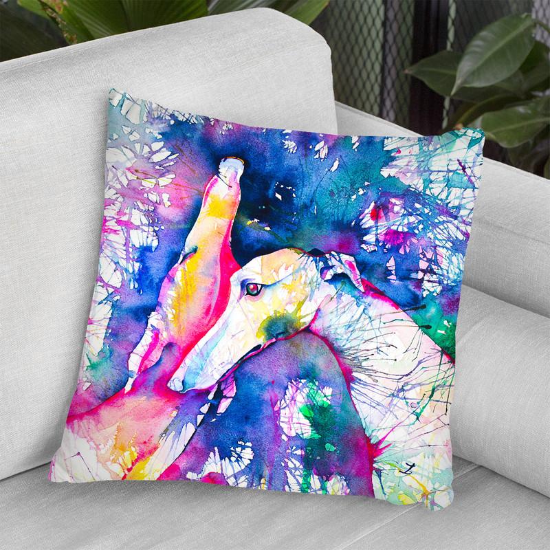 Greyhound Trance Throw Pillow By Z Art Gallery
