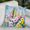 Hollyhocks Watercolor Throw Pillow By Z Art Gallery