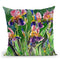 Iris Inspiration Watercolor Throw Pillow By Z Art Gallery