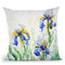 Irises Watercolor Throw Pillow By Z Art Gallery