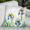 Irises Watercolor Throw Pillow By Z Art Gallery