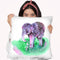 Little Elephant Ba Throw Pillow By Z Art Gallery