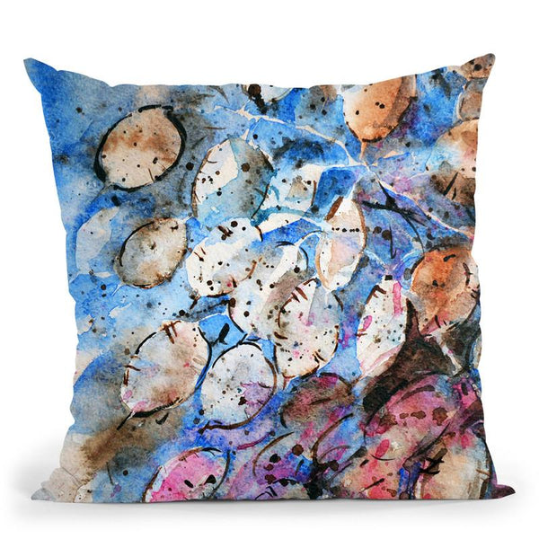 Lunaria Annual Honesty Throw Pillow By Z Art Gallery