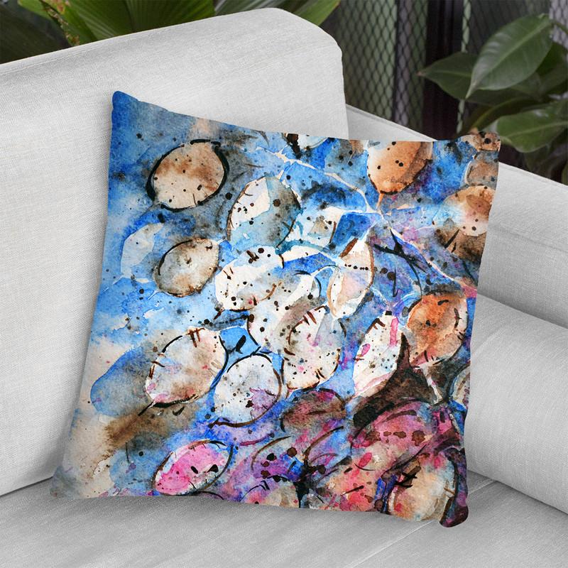 Lunaria Annual Honesty Throw Pillow By Z Art Gallery