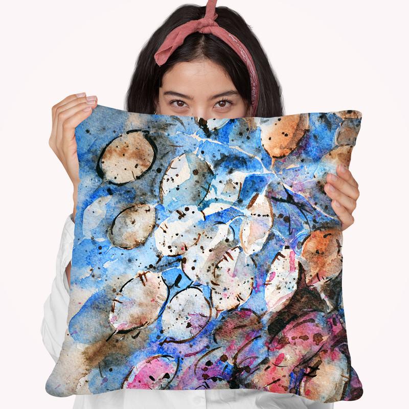 Lunaria Annual Honesty Throw Pillow By Z Art Gallery