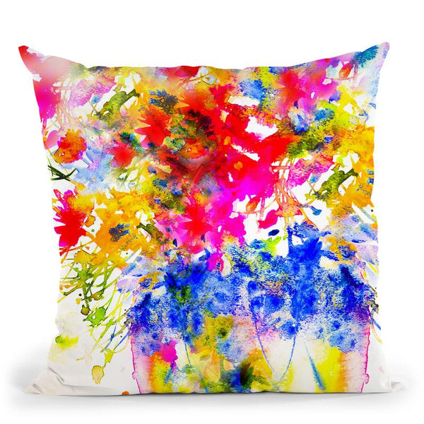 Morning Flowers Throw Pillow By Z Art Gallery