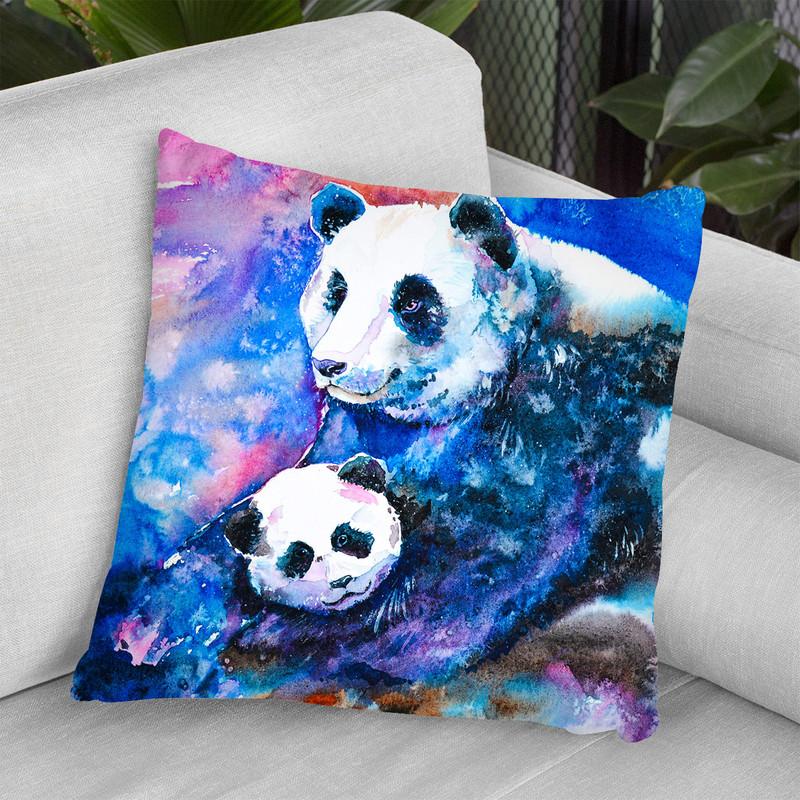 Mother And Child Watercolor Throw Pillow By Z Art Gallery
