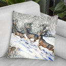 Mule Deer On The Run Throw Pillow By Z Art Gallery