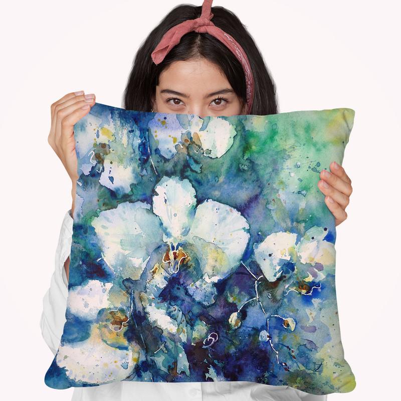 Orchids Throw Pillow By Z Art Gallery
