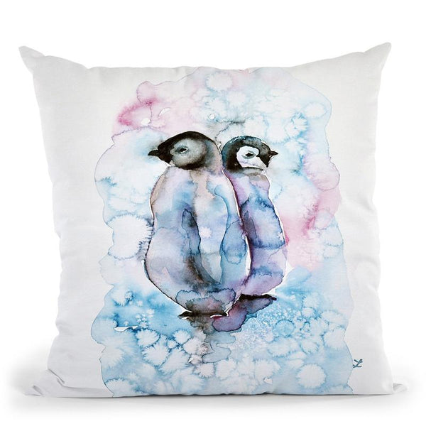 Pals Watercolor Throw Pillow By Z Art Gallery