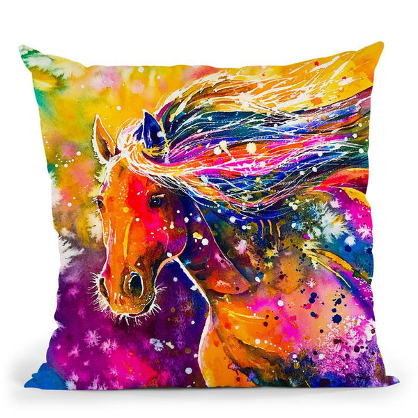 Beauty Of The Prairie Watercolor Throw Pillow By Z Art Gallery