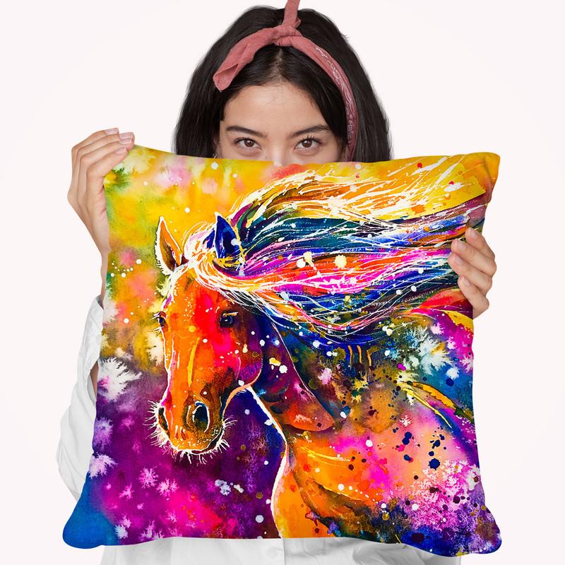 Beauty Of The Prairie Watercolor Throw Pillow By Z Art Gallery