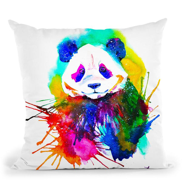 Panda Splash Throw Pillow By Z Art Gallery