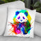 Panda Splash Throw Pillow By Z Art Gallery